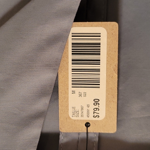 RW&CO Oversized Plain Weave Popover Blouse with Puffy Long Sleeves (M) - Picture 4 of 5